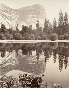 Lago Espejo, Yosemite, ca. 1872, impreso ca. 1876 de Carleton E. Watkins.