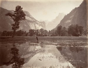 Las cúpulas, Yosemite, ca. 1872, impreso ca. 1876 de Carleton E. Watkins.
