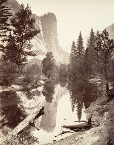Torre de Washington, Yosemite, ca. 1872, impreso ca. 1876 de Carleton E. Watkins.