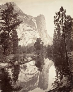 Torre de Washington, Yosemite, ca. 1872, impreso ca. 1876 de Carleton E. Watkins.