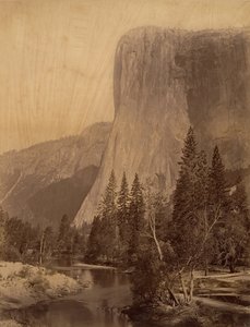 El Capitán, Yosemite, 1865-66 de Carleton Emmons Watkins