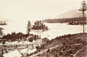Islas en las Cascadas Superiores, Oregón de Carleton Emmons Watkins