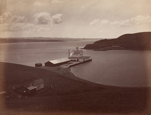 Estrecho de Carquennes, desde South Vallejo de Carleton Emmons Watkins