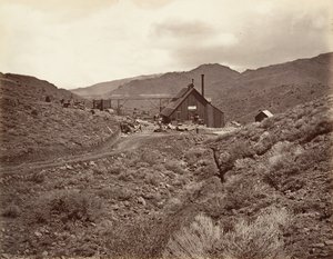 Pozo No. 3 del Túnel Sutro, 1875, impreso ca. 1876