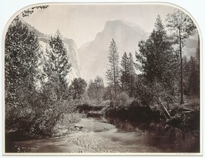Taysayac, Half Dome, 4967 pies, Yosemite de Carleton Emmons Watkins