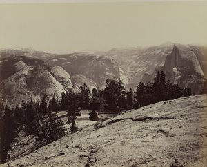 Las Cúpulas desde Sentinel Dome, 1866 de Carleton Emmons Watkins