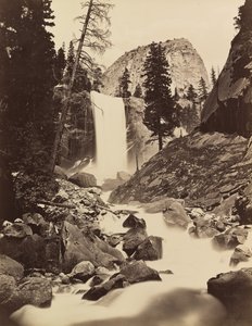 Cascada Vernal, Yosemite, 1865-66, impreso ca. 1875 de Carleton Emmons Watkins