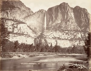 Cataratas de Yosemite, 2,634 pies, ca. 1872, impreso ca. 1876 de Carleton Emmons Watkins