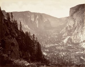 Valle de Yosemite desde Glacier Point de Carleton Emmons Watkins