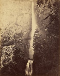 [Cascadas, Multnomah Falls] de Carleton Watkins
