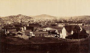 [Frente de la ciudad desde Rincón Hill en 1860] de Carleton Watkins