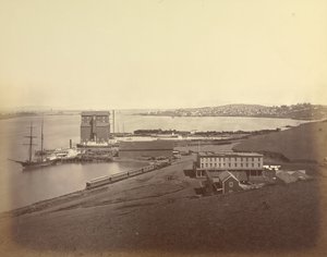[La ciudad de Vallejo vista desde el sur de Vallejo] de Carleton Watkins
