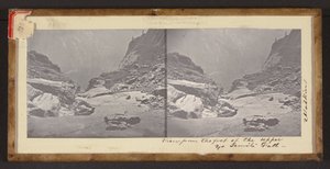 Vista desde el pie de la cascada superior de Yo Semite de Carleton Watkins