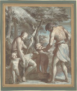 Adán y Eva con Caín y Abel de Carlo Alberto Baratta