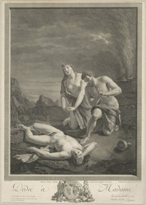Adán y Eva ante el cadáver de Abel de Carlo Antonio Porporati