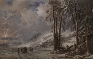 Bosque al pie de los Montes Urales de Carlo Bossoli