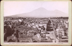 Panorama de Pompeya, hacia 1880 (fotografía)
