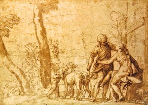 El Encuentro, c.1590 de Carlo Caliari