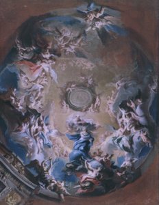 Dios Padre recibe a la Virgen de la Inmaculada Concepción de Carlo Carlone