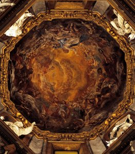 Asunción de la Virgen, por Carlo Cignani, fresco de Carlo Cignani