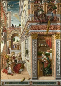 La Anunciación con San Emidio. 1486 de Carlo Crivelli