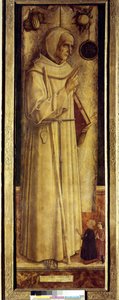Santiago de la Marche y dos donantes arrodillados de Carlo Crivelli