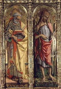 San Pedro y San Juan Bautista (detalle) de Carlo Crivelli