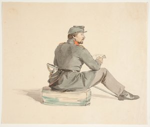 Soldado leyendo