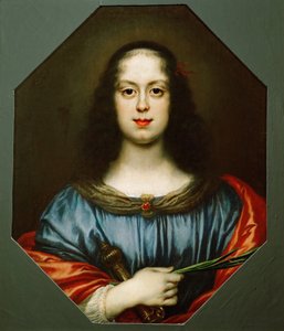 Retrato de Vittoria della Rovere 1622-1694 como Santa Catalina, 1640s de Carlo Dolci