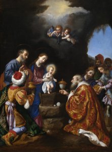 La Adoración de los Reyes Magos (óleo sobre lienzo)