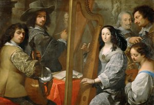 Autorretrato con Familia, c. 1650 de Carlo Francesco Nuvolone