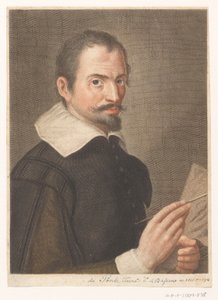 Retrato del artista Francesco Bassano II Retratos de artistas (título de la serie) de Carlo Gregori