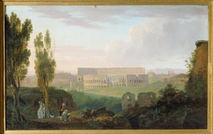 El Coliseo visto desde el Palatino de Carlo Labruzzi
