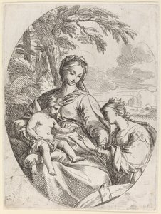 El matrimonio místico de Santa Catalina de Carlo Maratta