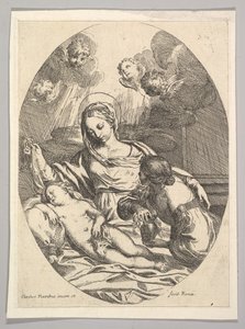 Virgen y Niño con Santa María Magdalena de Carlo Maratta or Maratti