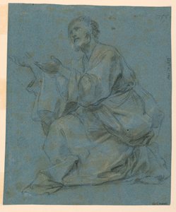 Dibujo, Estudios: Dos hombres sentados, 1650-1675 de Carlo Maratti