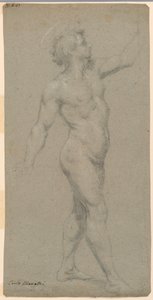 Estudios de un desnudo masculino de Carlo Maratti