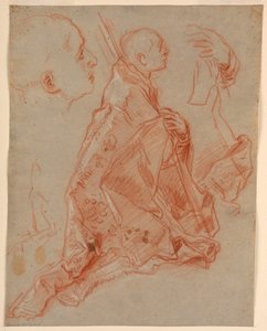 Estudio de un Joven Obispo en Adoración de Carlo Maratti