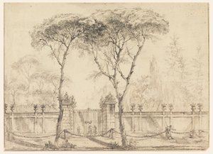 En la puerta de una villa de Carlo Marchionni