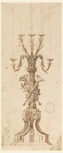 Diseño para un candelabro de Carlo Marchionni