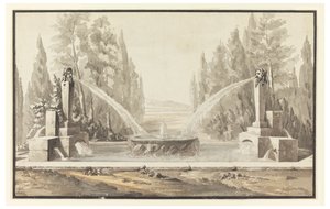 Diseño para una fuente en un parque de Carlo Marchionni