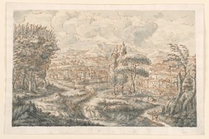 Dibujo, Un valle, 1750-70