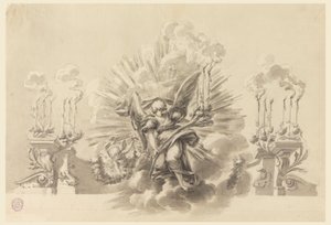 Dibujo, Diseño para una decoración ceremonial, ca. 1760