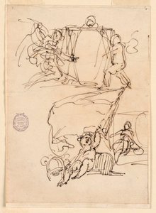 Dibujo, Tres bocetos, antes de 1775