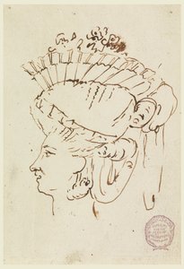 Cabeza de una mujer con sombrero de Carlo Marchionni