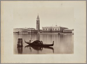 Venecia: vista de la Biblioteca Marciana, el Campanile y el Palacio Ducal de Carlo Naya