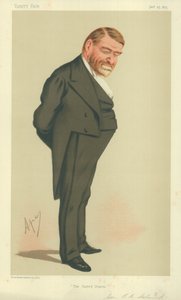 General Robert Cumming Schenck, EE.UU., 23 de enero de 1875, caricatura de Vanity Fair de Carlo Pellegrini