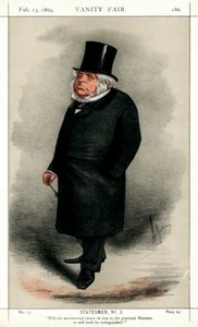 John Bright, político radical y liberal británico de Carlo Pellegrini