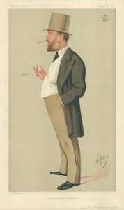 Lord Wharncliffe, Conversión Conservadora, 14 de agosto de 1875, caricatura de Vanity Fair de Carlo Pellegrini