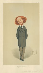 Sr. Algernon Charles Swinburne, Antes del amanecer, 21 de noviembre de 1874, caricatura de Vanity Fair